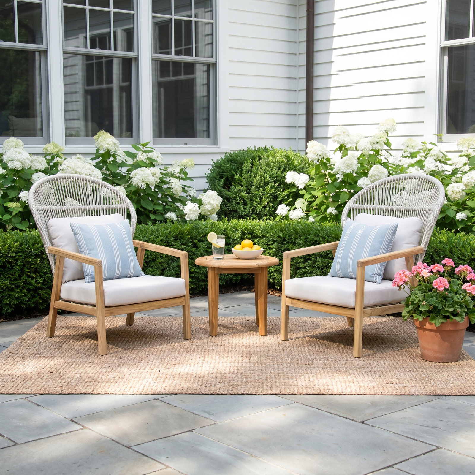 Florentia 2 - Person Patio Conversation Set with Cushions