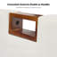 Banc de rangement en bois massif Dezaria-1439984943