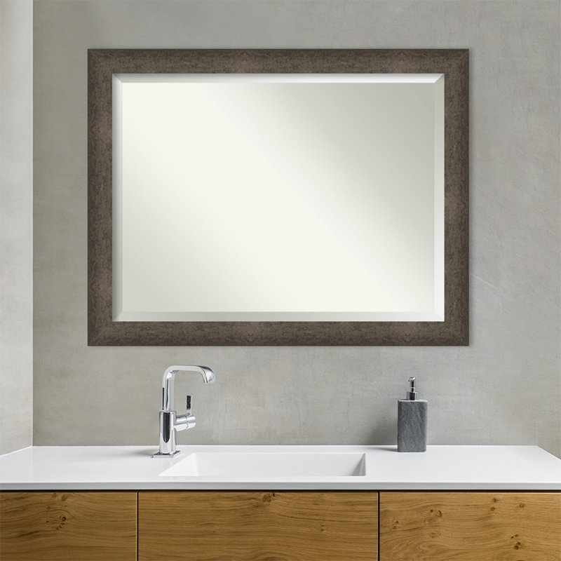 Miroir mural Dappled, 29,5 po x 41,5 po, Bronze, Rectangle