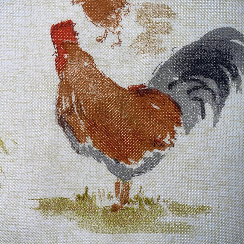 Nappe en vinyle Vintage Rooster Farm, 52 po x 52 po