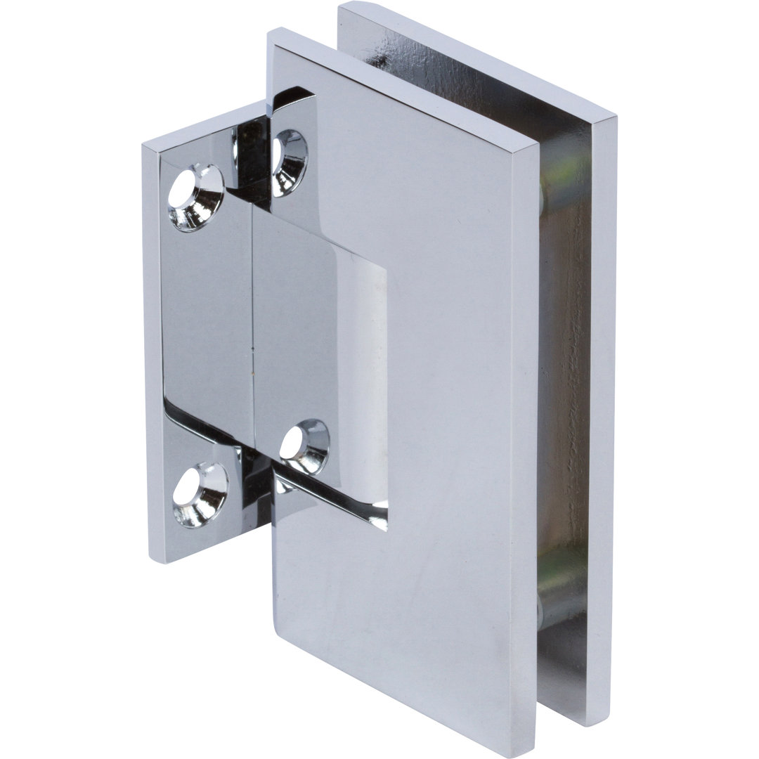 Rockwell Heavy Duty Square Corner Shower Hinge, Short Back Plate Rockwell Security