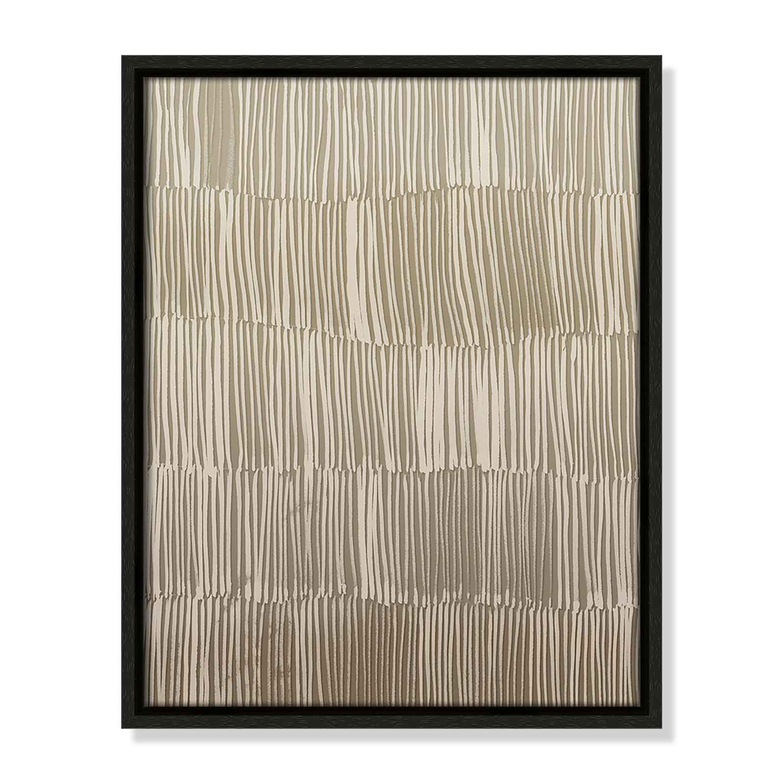 Linear Calm I Print by , 15.5" H x 12.5" W, Espresso Floater