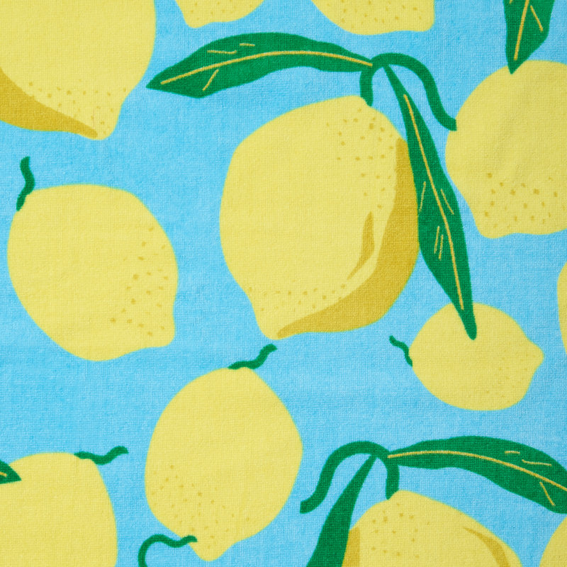 Lemons Cotton Beach Sun Lounger Towel