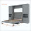 Lit escamotable mural avec placard, tiroirs et tablettes Murphy-131125066