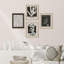 «Mid-Century Plants Nature» noir et blanc, impression encadrée sur papier, 4 pièces-97770731-97770733