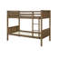 Lit superposé simple en bois massif avec tête de lit à panneau cannelé Appolon-471550617