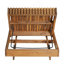 Ensemble de chaises longues en bois d'acacia massif avec coussin de détente (gris foncé) - version crème assortie disponible-1966342705-1966342707