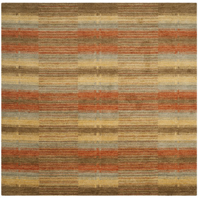 Frann Hand Loomed Wool Striped Rug