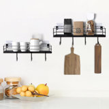 Cothern Metal Wall Bathroom Shelves