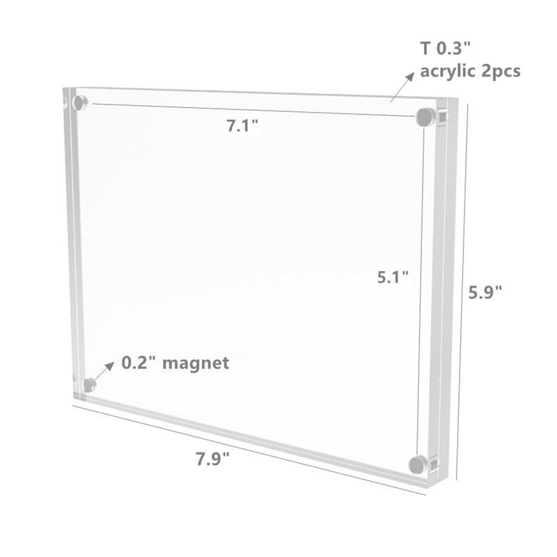 Otteridge Clear Acrylic Matte Picture Frame