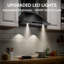 Hotte de cuisine murale convertible 600 pi³ / min en acier inoxydable avec DEL réglable et contrôle des mouvements-124965665-119881710