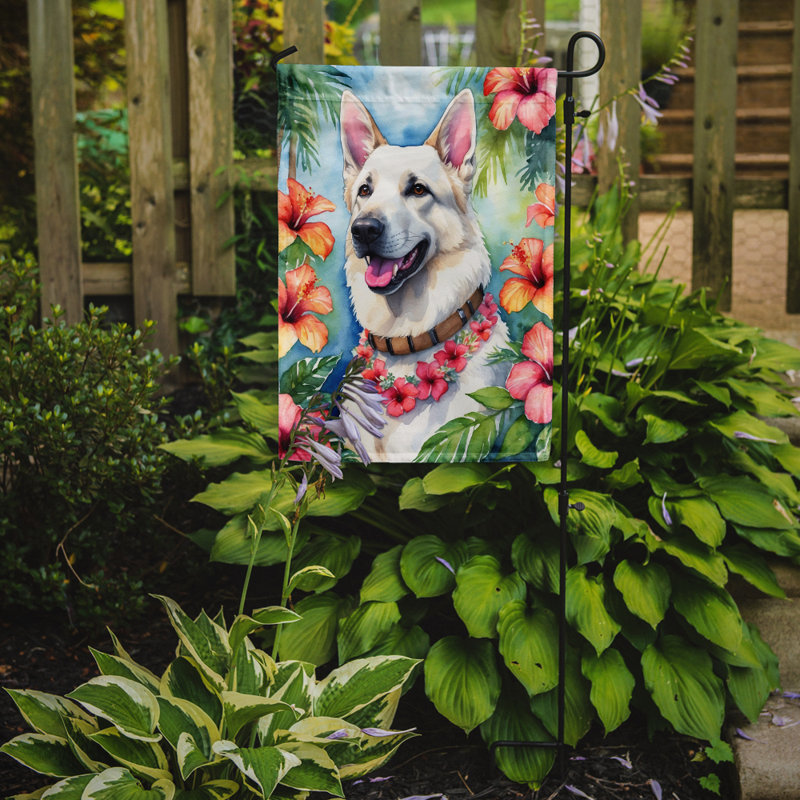 Drapeau de jardin en polyester double face H 15,5 po x l 11,25 po