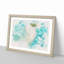Alifu Alifu Atoll Beach Maldives Watercolour - Picture Frame Graphic Art Print-56740660-56740664