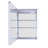 Martedi 19.75'' W 27.58'' H Surface Frameless Medicine Cabinet Mirror