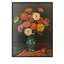 Zinnias in a Vase Framed Floral Still Life Wall Art