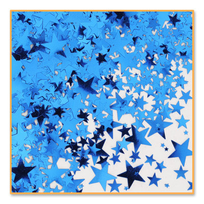 Confettis étoiles bleues - paquet de 6