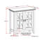 Artisan - Armoire de rangement basse - Brun roux