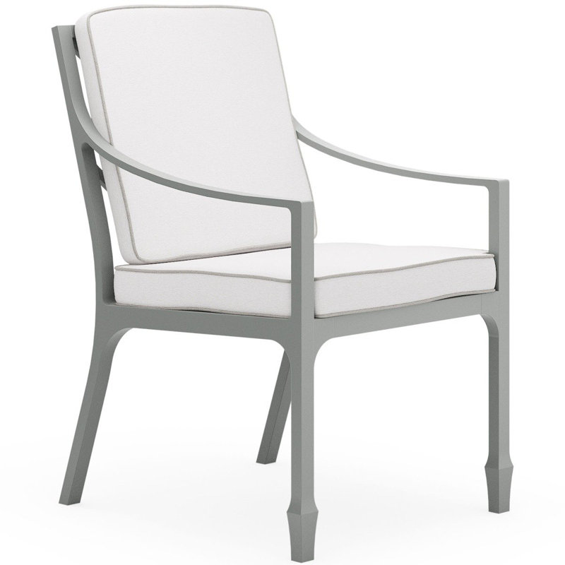 Alberti Outdoor Dining Armchair, Canvas Spa, Chestnut Brown