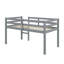Twin Loft Bed With Guardrails And Ladder-1817474417