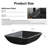 Interbath 13 " Glass Rectangular Bathroom Sink with Faucet