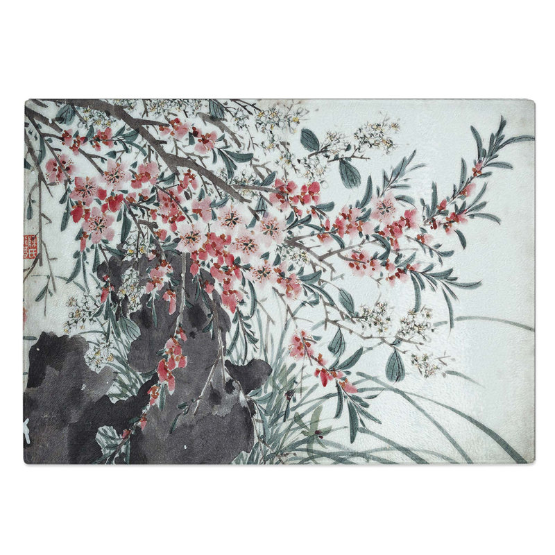Glass Garden Flowers Vol.1 by Chen Daofu Chopping Board, 39 cm W x 28.5 cm L