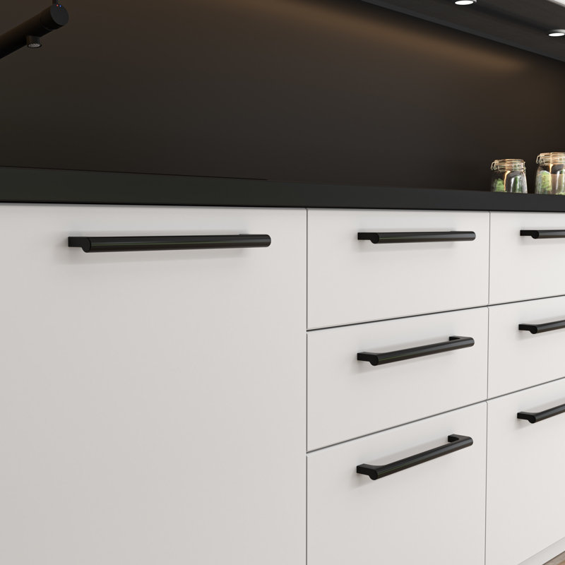 Whittier 18" Center to Center Appliance Pull, 12", Matte Black