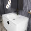 Meuble-lavabo mural en bois massif de 30 po avec tablette de rangement ouverte à gauche-1866277443-1866277452