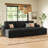 Bianca Wide Plush Corduroy 110.83 Inch Oversized Sofa Bed Storage Modular Couch-851752197