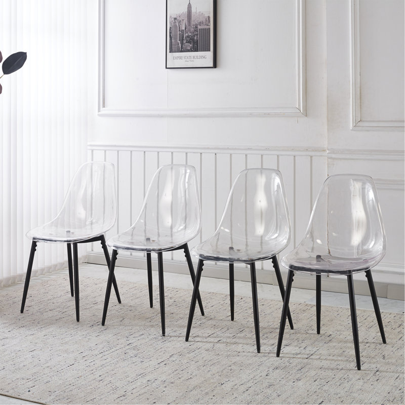 Chaise 4 pièces noire, Noir