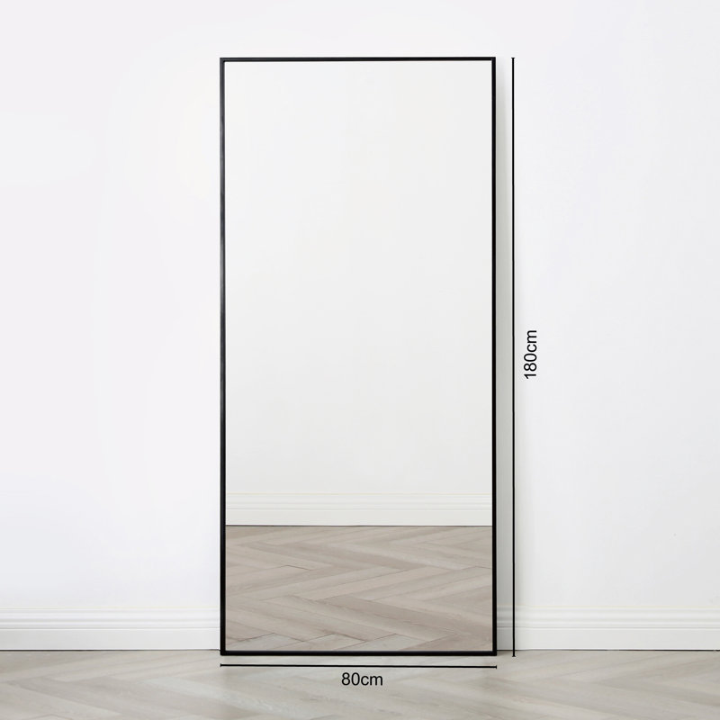 Nasly Metal Rectangle Mirror, 180cm H x 80cm W