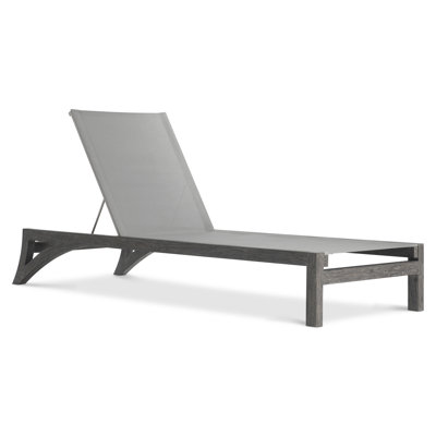 Hugo Outdoor Teak Chaise Lounge