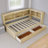 Twin Size Daybed With Two Storage Drawers And USB Ports-1608358801