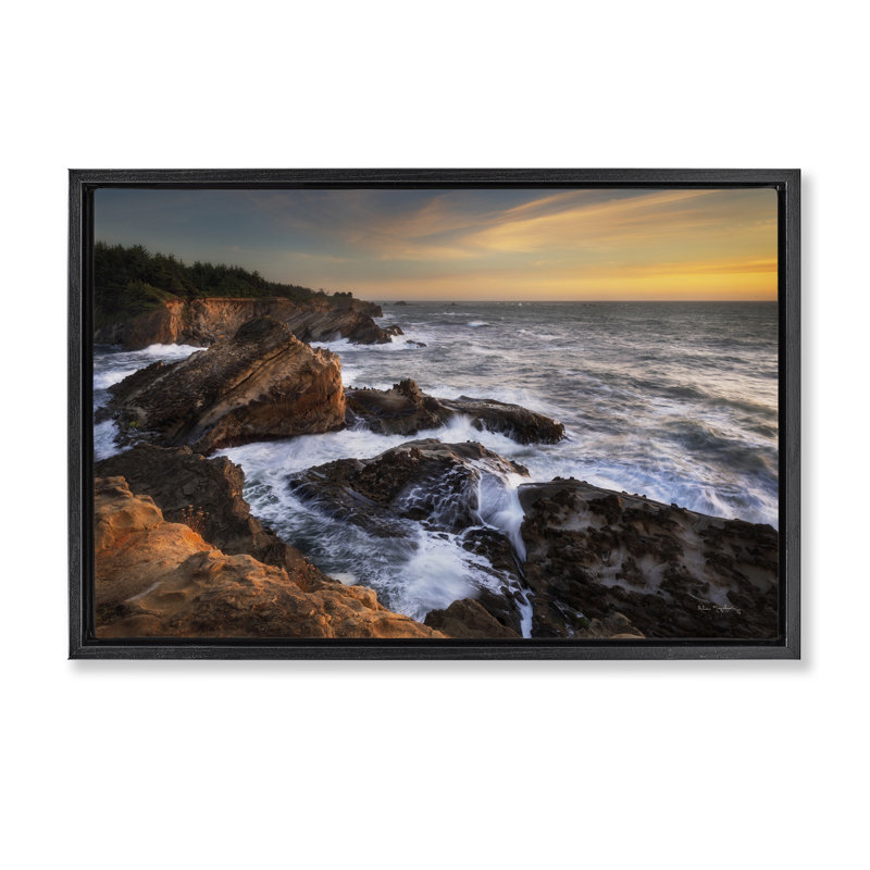  Nautical Shore Acres Floater Canvas by Alan Majchrowicz, Cadre flottant noir de jais, H 21 po x l 31 po