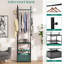 Industrial Entryway Coat Rack with Drawer & 2 Shelves-1975530033
