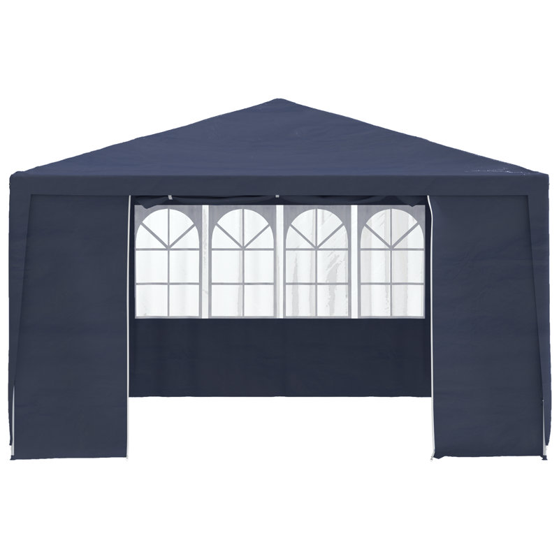 Atsuko 4m x 4m Steel Party Tent, Blue