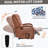 Power Brown Leatheraire Lift Recliner Chair Dual Motor Infinite Position Up To 350 LBS-1288571762