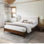 Solacina Wood Frame Bed-859155255-859155252