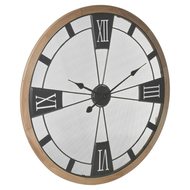 Mcelhaney Wood Wall Clock