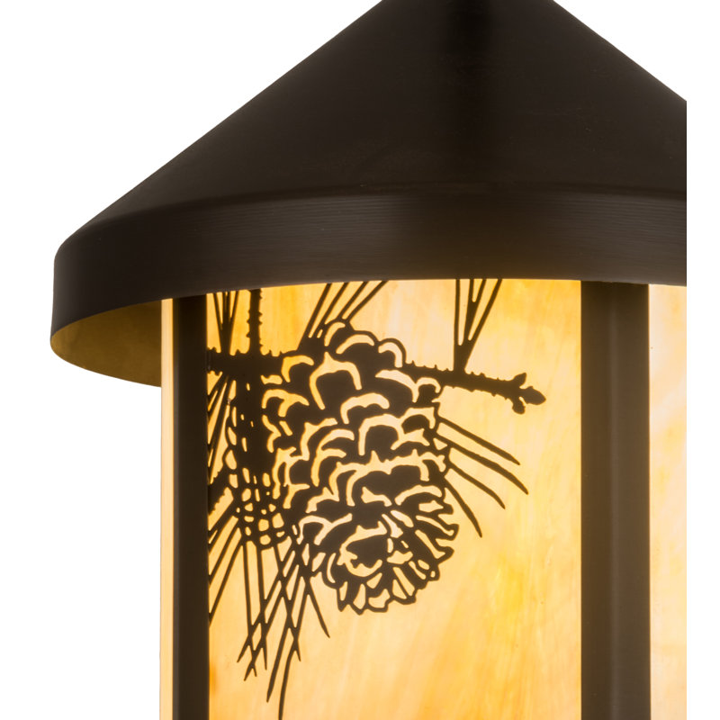 9" Wide Fulton Winter Pine Pendant