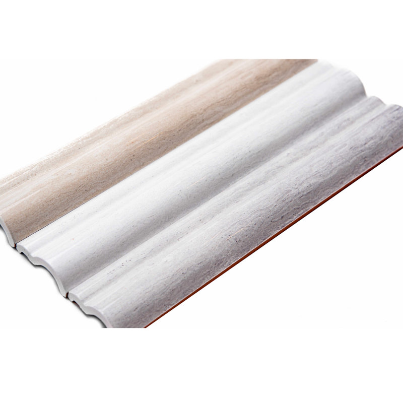 Jones 2'' L x 12'' W Ceramic Chair Rail Tile Trim, Cream