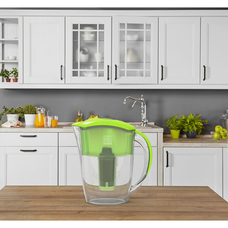 Alkaline Water Filter Pitcher, Lime Green