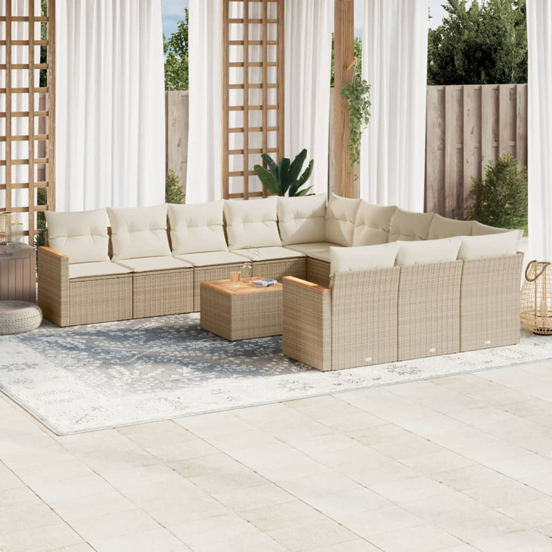 Ensemble de canapé de jardin Vidaxl