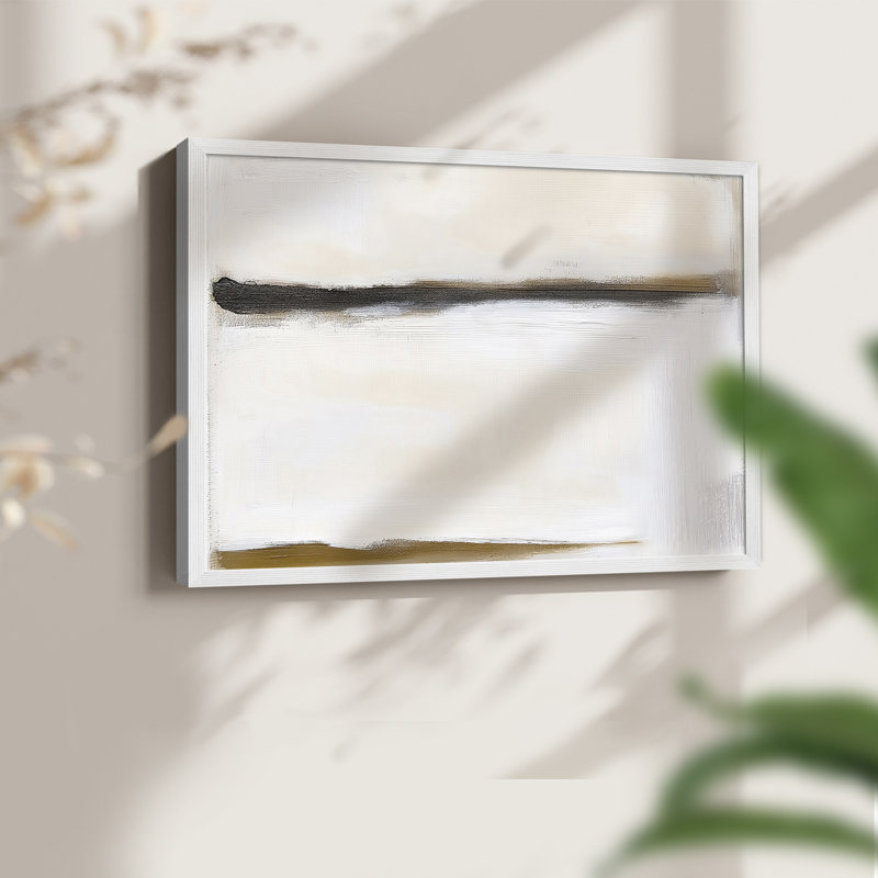 Abstrait, série XLI, reproduction encadrée, H 22 po x l 28 po, Blanc