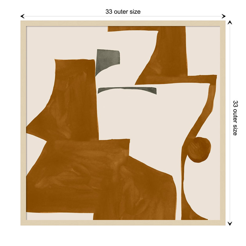 Forecast by Sozi, Brown, 33" H x 33" W x 1" D
