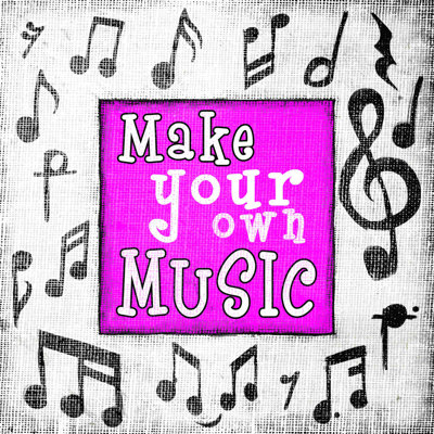 «Make Music 2», impression sur toile tendue