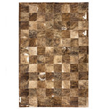 Ares Cowhide Geometric Area Rug