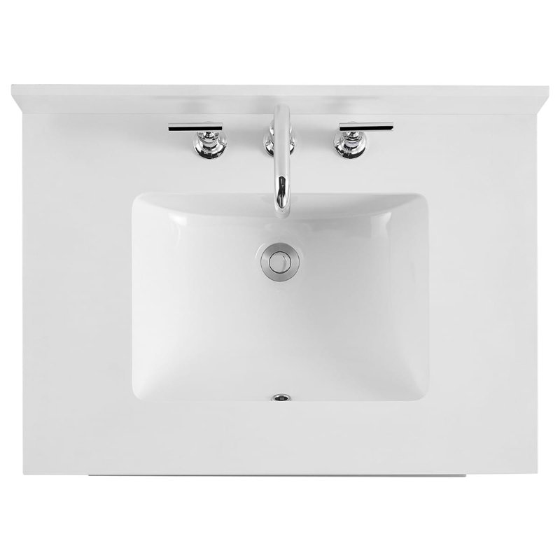 Nora 30" Freestanding Standard Single Bathroom Vanity with Top, Gray