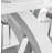 Edzard Chrome & White High Gloss Dining Table Set with 4 Luxury Faux Leather Dining Chairs-525531526