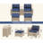 Griscelda Wicker 4 - Person Patio Conversation Sets with Cushions-88476715-88476716