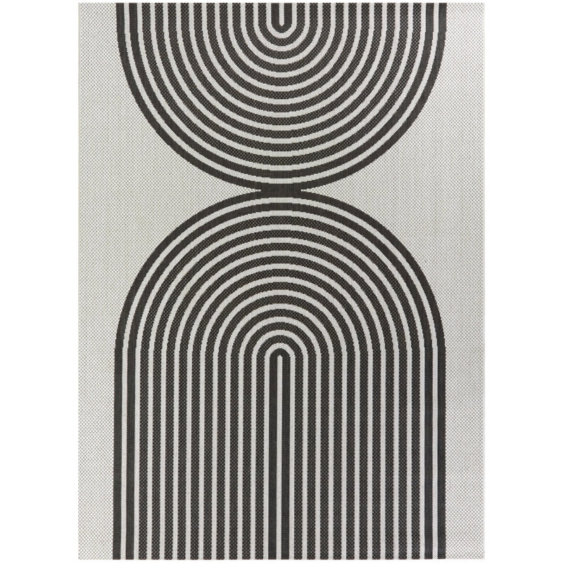 Alcedo Geometric Indoor / Outdoor Rug, Rectangle 7'10" x 10'